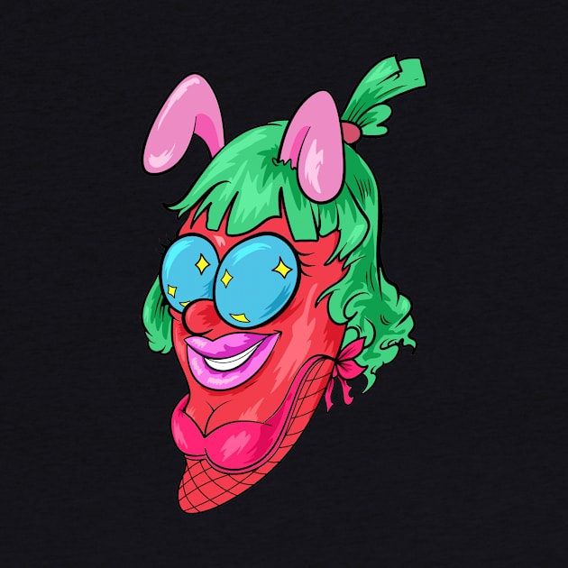 Dope flashing pepper character girl illustration by slluks_shop